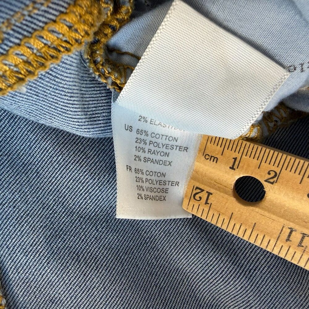 Articles of Society Skinny Jeans Women Distressed Raw Hem Blue Size 28 - Picture 6 of 11